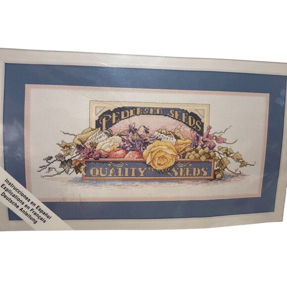 Needle Treasures Counted Cross Stitch Kit How Does Your Garden Grow 18" x 8" - Picture 2 of 5